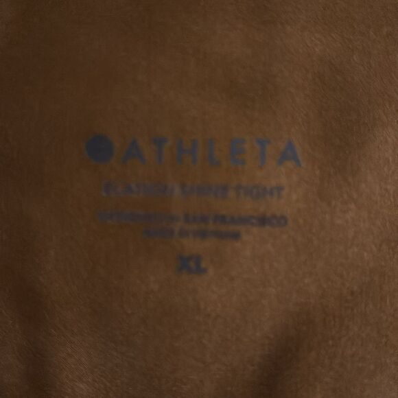 Athleta Elation Shine Tight In Tuscan Gold Size XL NWOT - Picture 8 of 9